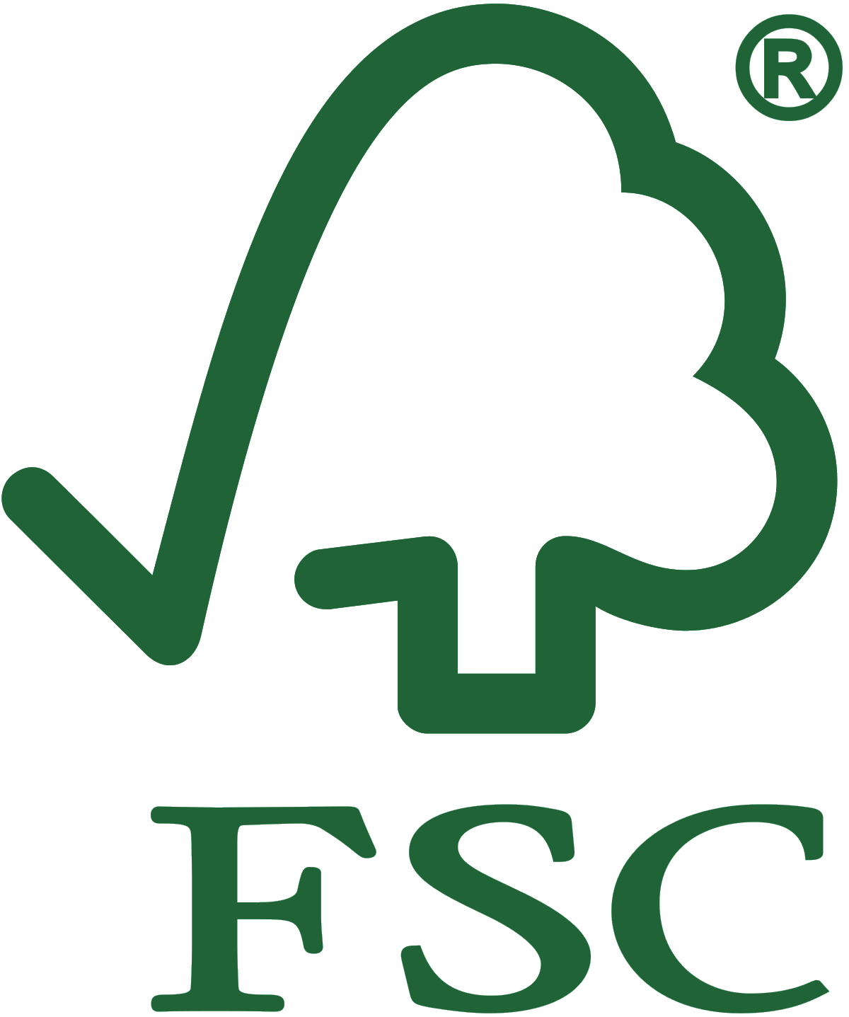 FSC Forest Stewardship Council logo VERT